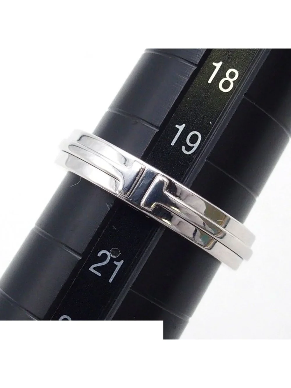 Tiffany & Co T Narrow White Gold 18K Ring